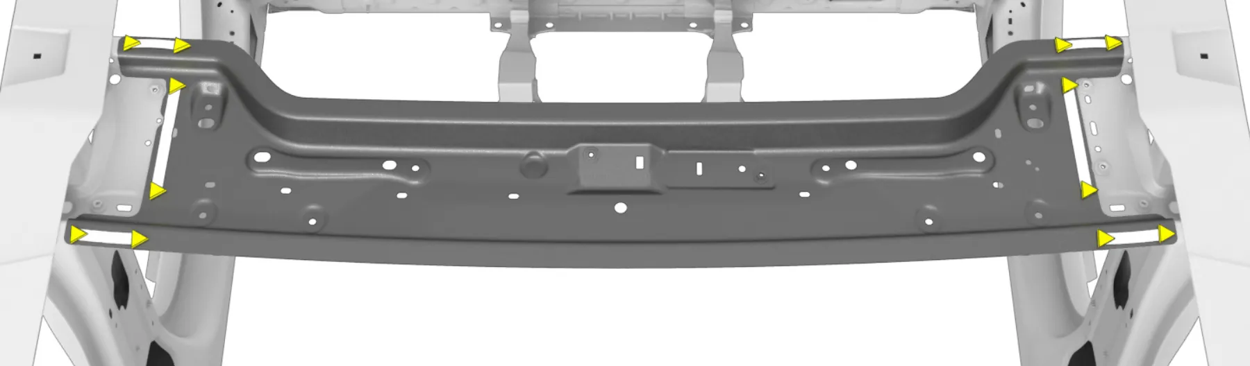 1780926-ST-F Збірка нижнього переднього перемичка (хедера) ASSEMBLY – FRONT HEADER LOWER