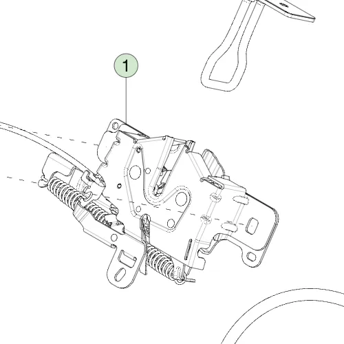 1852434-00-C Засувка капота HOOD LATCH
