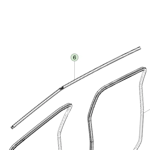 1807550-00-B Ущільнювач даху правий HEADER SEAL – RIGHT HAND