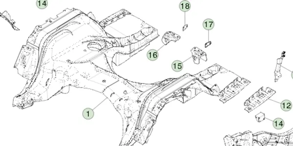 2128750-ST-A Збірка литої задньої нижньої частини кузова ASSEMBLY – CAST REAR UNDER BODY 2128750-ST-A Збірка литої задньої нижньої частини кузова ASSEMBLY – CAST REAR UNDER BODY
