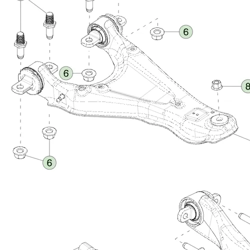 1250426-00-C Верхній задній важіль підвіски в зборі права сторона REAR UPPER ARM ASSEMBLY – RIGHT HAND