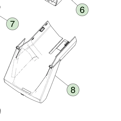 1844041-00-F Нижня маскувальна панель рульової колонки LOWER GAP HIDER – STEERING COLUMN