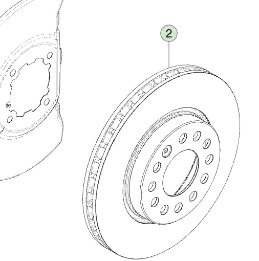 1250615-00-A Передній гальмівний диск – тримотор FRONT BRAKE ROTOR – TRIMOTOR