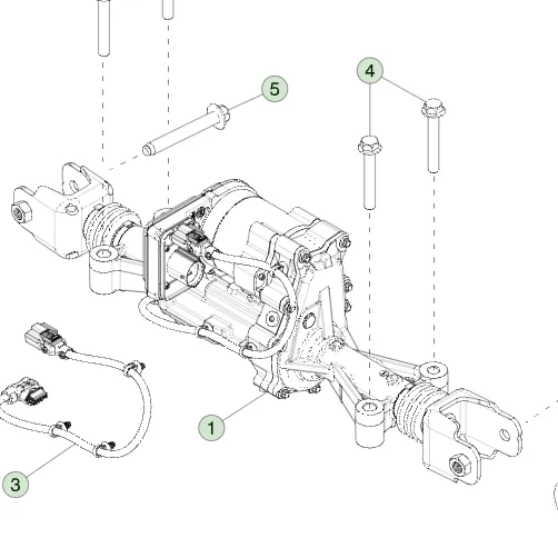 1250851-00-E Задній рульовий актуатор REAR STEERING ACTUATOR