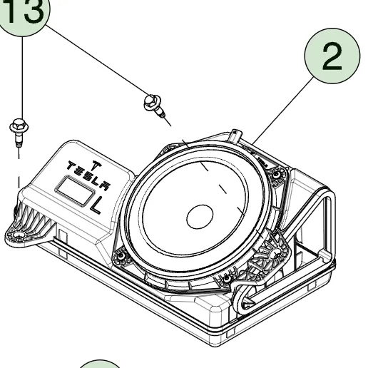 1878989-00-C Аудіо сабвуфер 200 мм ліва сторона стійка C 200MMWOOFER LEFT HANDCPILLARAUDIO
