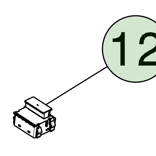 1819391-04-C Поясна обшивка — білого кольору передня права сторона WINDOW SWITCH – PASSENGER