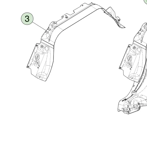 1832211-ST-G Збірка правої задньої колісної арки ASSEMBLY – REAR WHEEL ARCH – RIGHT HAND