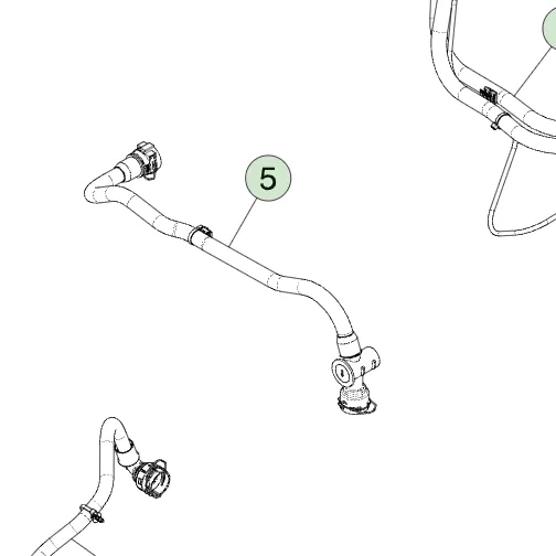 1814316-10-C Шланг від колектора до радіатора HOSE MANIFOLD TO RADIATOR