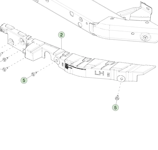 1815266-00-C Лівий опорний кронштейн SUPPORT BRACKET – LEFT HAND