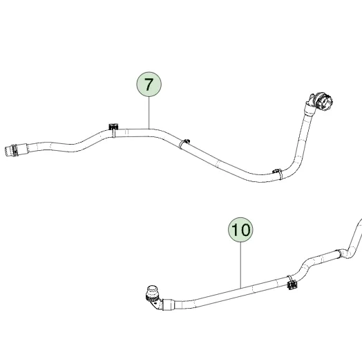 1803865-00-D Шланг зворотній потік RDU для три-моторної системи HOSE RDU RETURN TRI-MTR