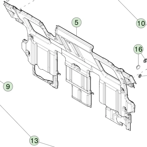 1877894-00-D Демпфувальна NVH-подушка для задньої стінки NVH PAD – REAR WALL