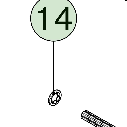 1527040-00-A Фіксуюча гайка-притиск для валу механізму нахилу спинки першого ряду FIRST ROW RECLINER SHAFT PUSH NUT