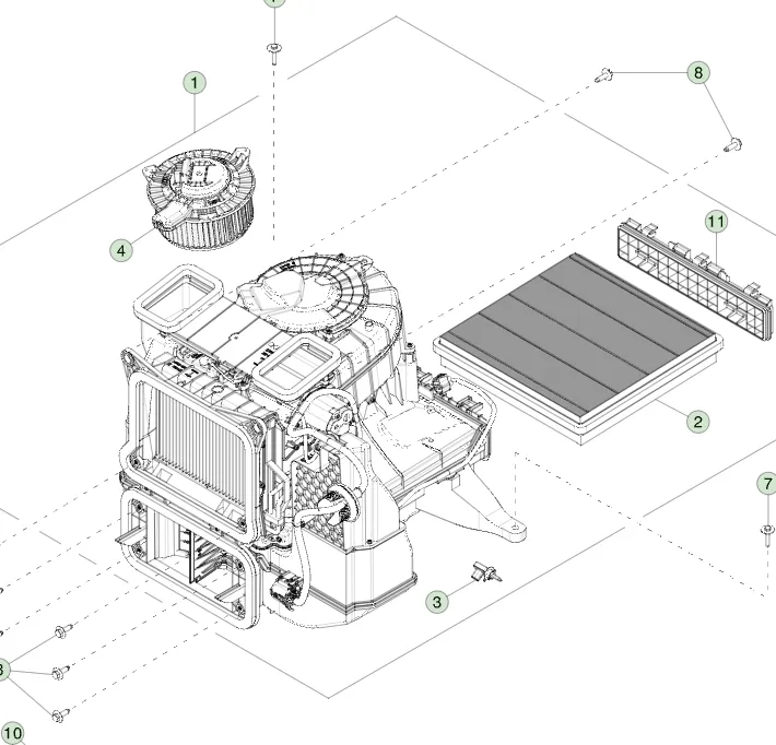 1809889-00-G Волога сторона кліматичної системи WET SIDE HVAC