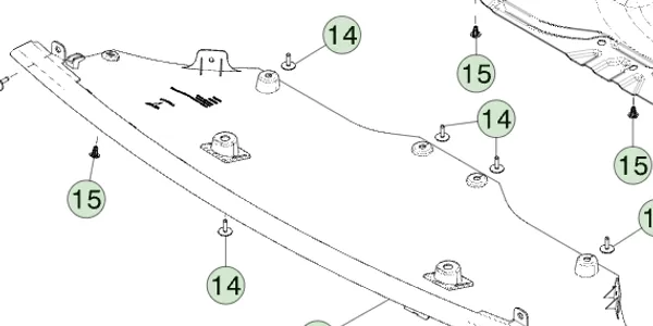 1815257-00-B Захисна пластина днища автомобіля SKID PLATE 1815257-00-B Захисна пластина днища автомобіля SKID PLATE