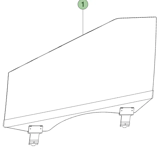 1805869-00-F Рухоме бокове скло передніх дверей праве MOVING SIDE GLASS – FRONT – RIGHT HAND