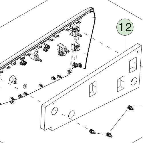1831880-01-E Піна шумопоглинальна у зоні лінії поясу – задня права сторона REAR NVH BELTLINE FOAM – RIGHT HAND