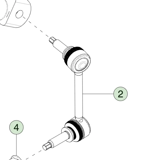 1250391-00-B Стійка переднього стабілізатора в зборі — ліва сторона FRONT STABILIZER BAR LINK ASSEMBLY – LEFT HAND