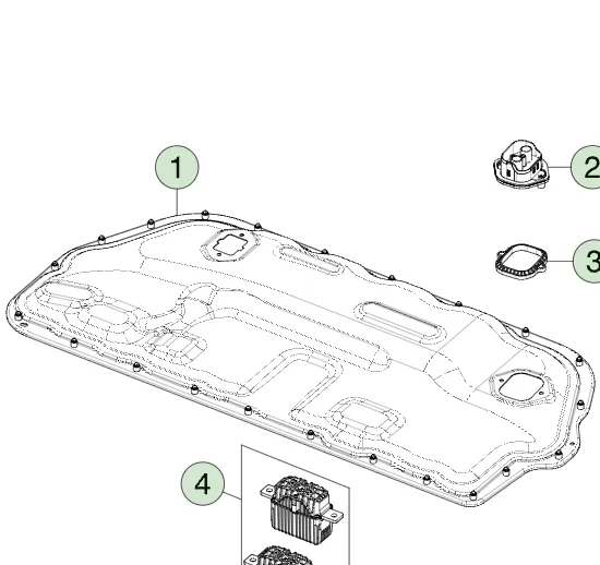 1815704-00-B Кришка допоміжного відсіку ANCILLARY BAY COVER