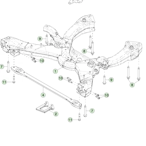 1250521-00-D Передній підрамник FRONT SUBFRAME