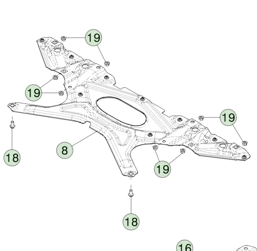 1780917-00-F Штампована деталь захисної плити днища SKID PLATE STAMPING