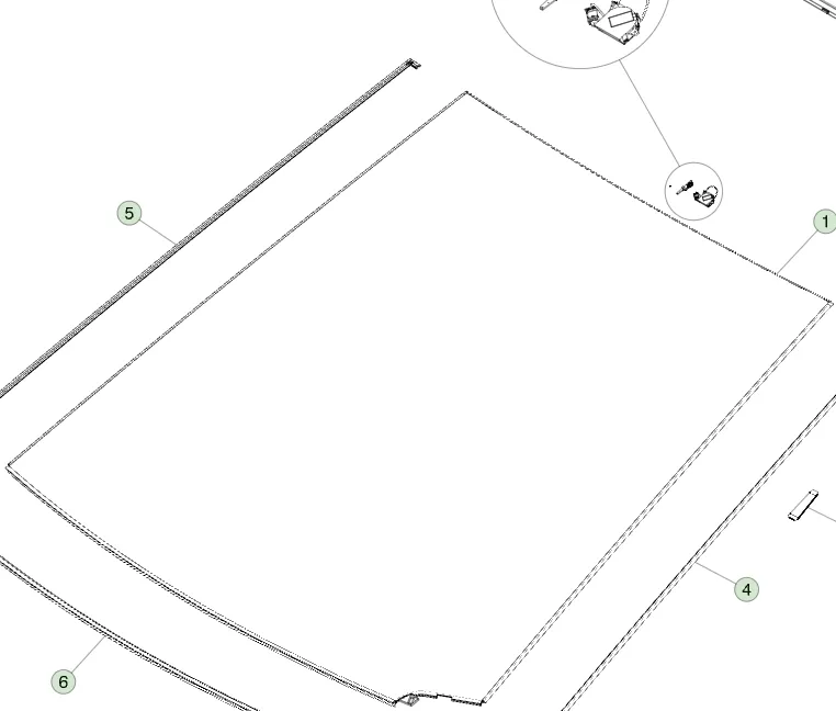 2040106-00-A Збірка лобового скла WINDSHIELD ASSEMBLY