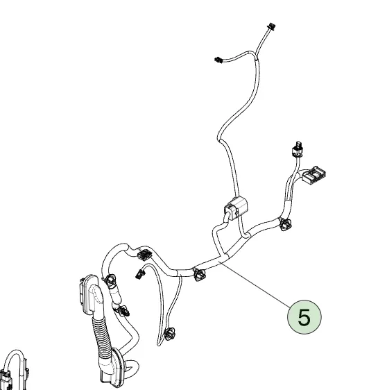 1682225-00-F Жгут задньої лівої двері HARNESS-REAR LEFT HAND DOOR