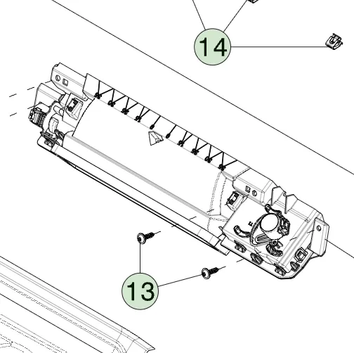 1817432-00-I Модуль повітряного потоку (Airwave) приладової панелі IP AIRWAVE MODULE
