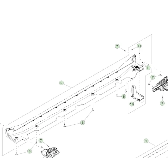 1816599-00-C Збірка клапанної кришки (кришки рокера) — права сторона ROCKER COVER ASSEMBLY – RIGHT HAND