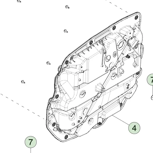 1873118-00-D Закриваюча (завершальна) панель задня ліва CLOSEOUT PANEL – REAR – LEFT HAND