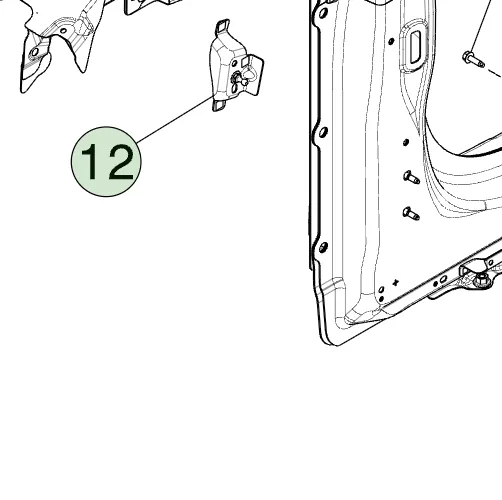 1807680-ST-C Збірка правого кріплення амортизатора кришки багажника ASSEMBLY – POWERGATE STRUT MOUNT – RIGHT HAND