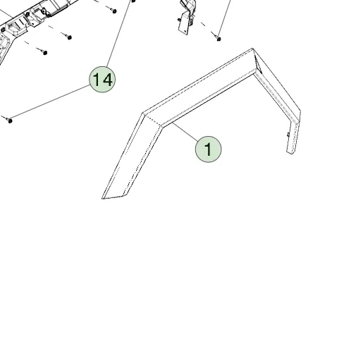 1783418-00-D Ліва розширювальна накладка переднього крила FRONT FENDER FLARE – LEFT HAND