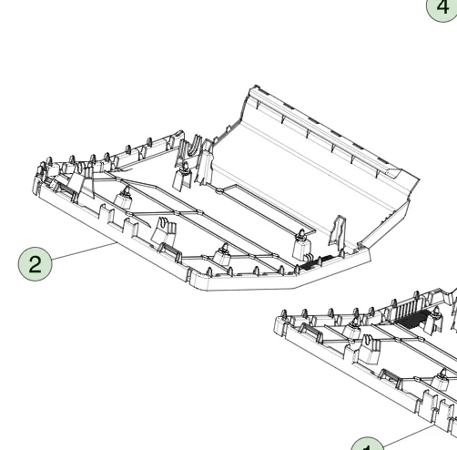 1820035-00-B Нижня частина сидіння другого ряду — права сторона  2ND ROW SEAT UNDERBELLY – RIGHT HAND