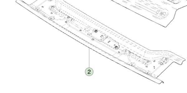 1780926-ST-F Збірка нижнього переднього перемичка (хедера) ASSEMBLY – FRONT HEADER LOWER 1780926-ST-F Збірка нижнього переднього перемичка (хедера) ASSEMBLY – FRONT HEADER LOWER