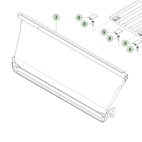 1818781-00-E Збірка передньої стінки — з ребрами жорсткості FRONT WALL ASSEMBLY – WITH RIBS