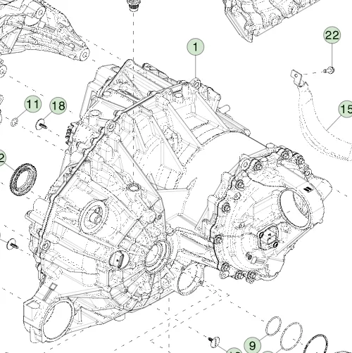 1920000-T1-L Передній привідний агрегат — триприводний FRONT DRIVE UNIT – TRI MOTOR