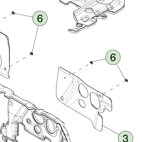 1110713-99-C Пуш-гайка M6×18 з поліаміду (PA66) PUSH – NUT