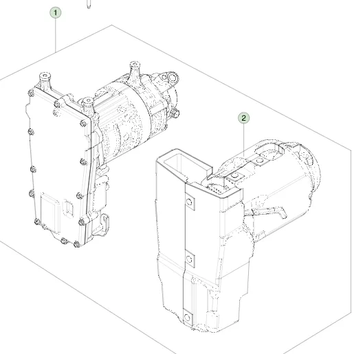 1648051-92-E Компресор змінного струму 1 кВ — 45 см³ — Sanden 1KV AC COMPRESSOR- 45CC- SANDEN