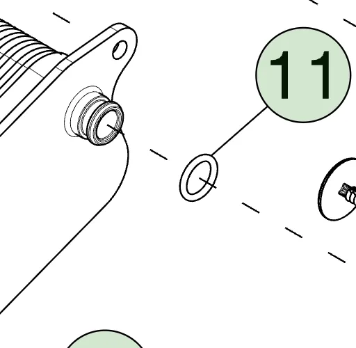 1098216-00-B Кільце ущільнювача (о-ринг) теплообмінника O-RING O-RING HEAT EXCHANGER