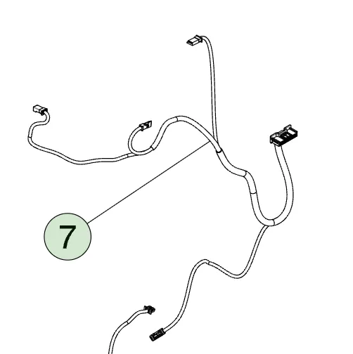 1869169-00-F Жгут оздоблення задньої двері HARNESS TRIM-REAR DOOR