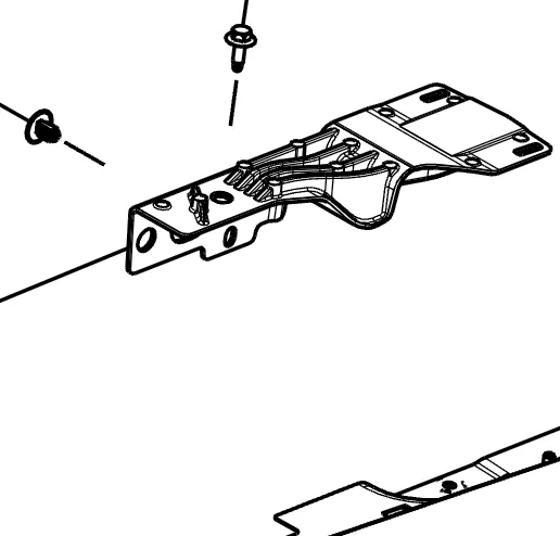 1901718-00-F Лівий кронштейн підсвітки підніжки LAMP STEP BRACKET – LEFT HAND