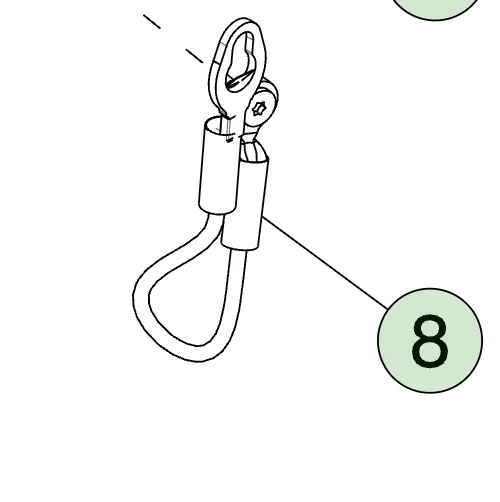 1916757-00-D Тросовий тримач заднього борту TAILGATE – CABLE STRAP