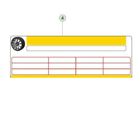 1465392-00-A Чиста етикетка для даних про шини LABEL – BLANK TIRE INFORMATION