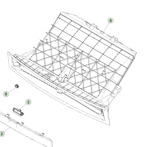 1738006-00-C Активна заслінка передньої решітки ACTIVE GRILLE SHUTTER