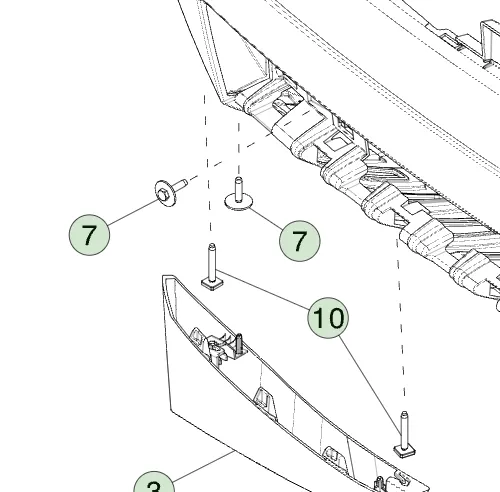 1116646-00-B Болт М6×27 з плоскою шайбою код 88 цинк-нікелеве матове покриття (SMAT) BOLT&WSHR[FL]