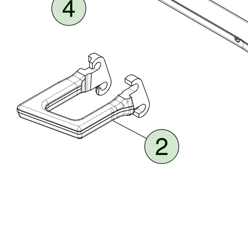 1250542-00-B Буксирувальний гак — ліва сторона RECOVERY HOOK – LEFT HAND