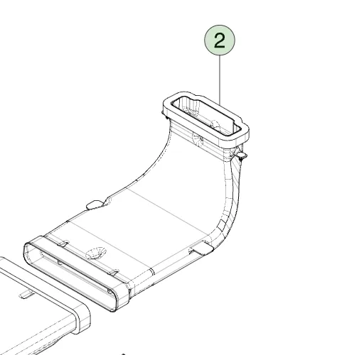 1874929-00-B Повітропровід підйомника центральної консолі CENTER CONSOLE RISER DUCT
