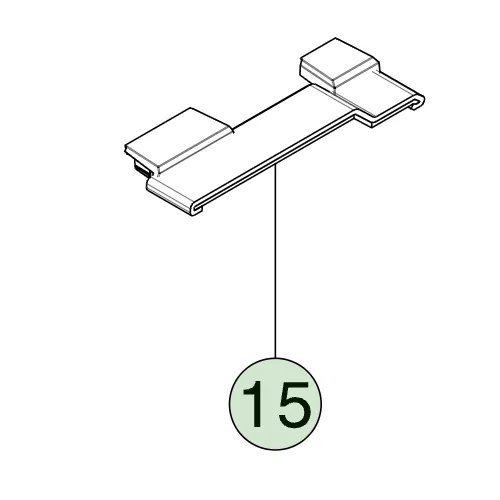 1876823-00-A Перший ряд — кришка для гвинтів сидіння ліва сторона FIRST ROW SEAT SCREW COVER LEFT HAND