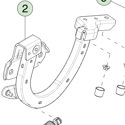 1856560-99-C Права електроприводна петля переднього багажника POWERED FRONT TRUNK HINGE – RIGHT HAND