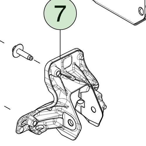 1820705-ST-C Права передня опора двигуна FRONT MOTOR MOUNT – RIGHT HAND