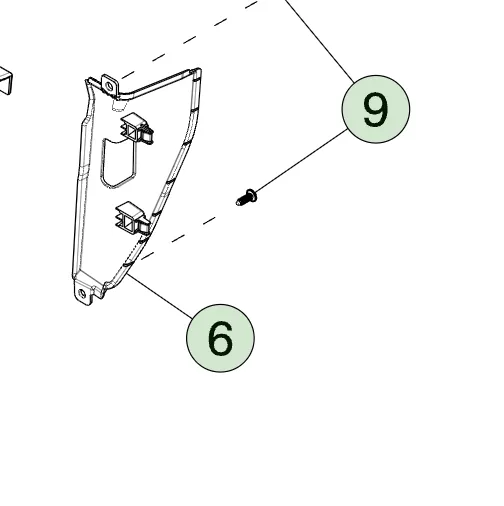 1922105-00-D Накладка-заглушка заднього ліхтаря – ліва сторона REAR LAMP CLOSEOUT APPLIQUE – LEFT HAND